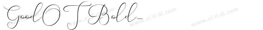 GoodOT Bold字体转换